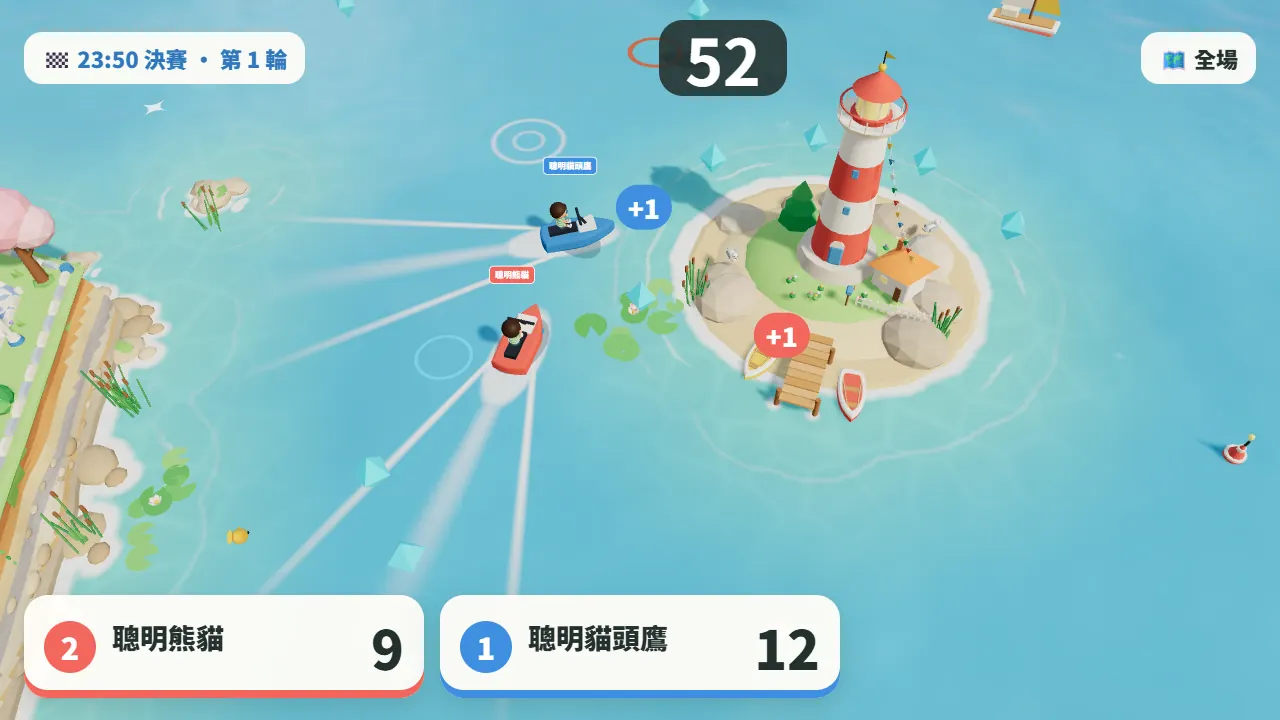 比賽中：全場